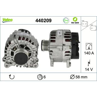 Alternateur VALEO OEM 059903016GX