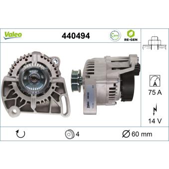 Alternateur VALEO OEM 71721156