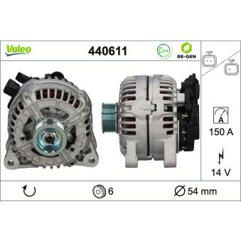 Alternateur VALEO OEM 9649846780