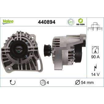 Alternateur VALEO OEM 52003537