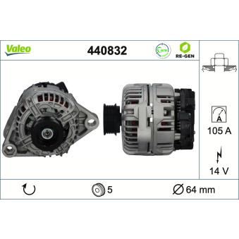 Alternateur VALEO OEM 46532669