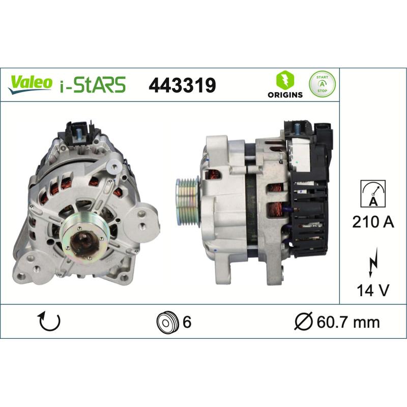 Alternateur VALEO 443319 - Visuel 1
