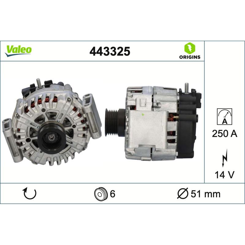 Alternateur VALEO 443325 - Visuel 1