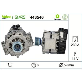 Alternateur VALEO 443546