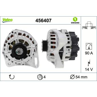 Alternateur VALEO OEM 52003537