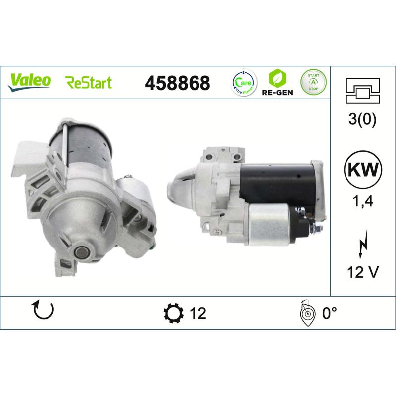 Démarreur VALEO 458868 - Visuel 1