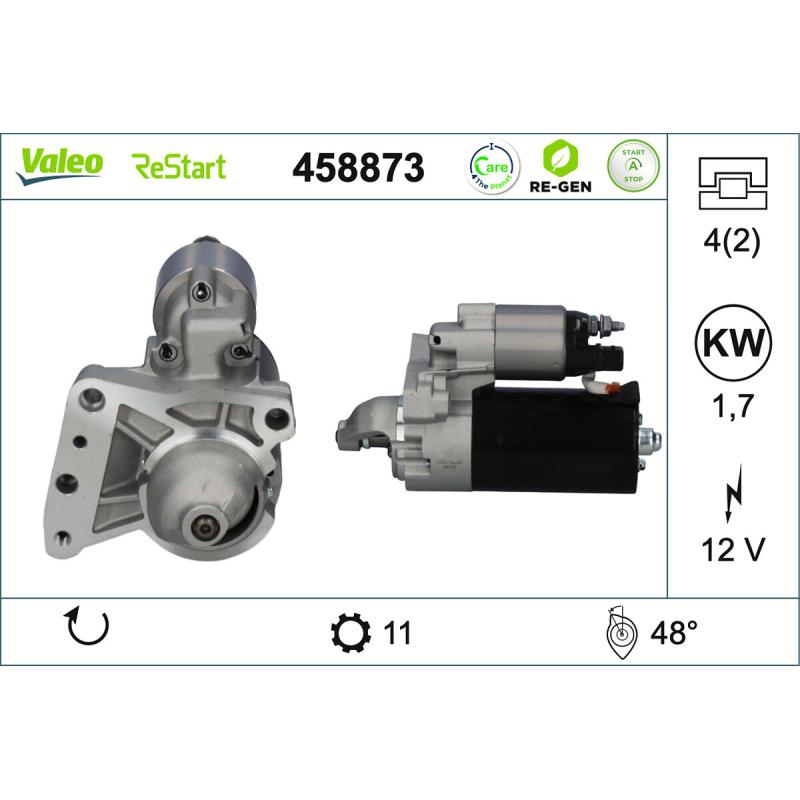 Démarreur VALEO 458873 - Visuel 1