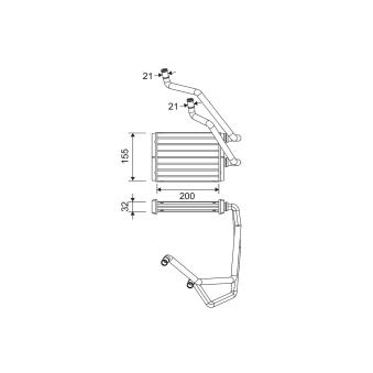 Système de chauffage VALEO 811640 pour NISSAN X-TRAIL 2.5 4x4 - 179cv