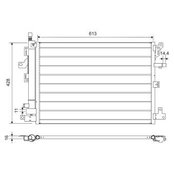 Condenseur, climatisation VALEO 814013 pour VOLVO XC90 T6 AWD - 272cv