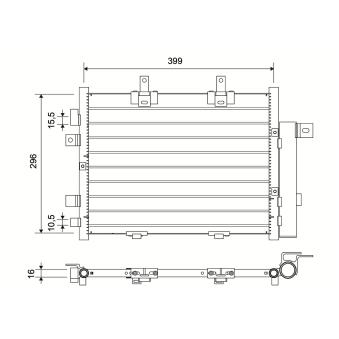 Condenseur, climatisation VALEO 822753 pour CITROEN JUMPY Extreme - 65cv