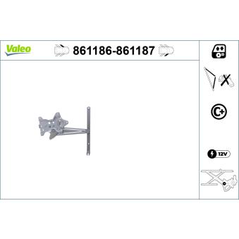 Lève-vitre avant droit VALEO 861187