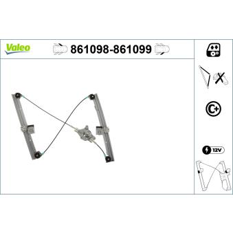 Lève-vitre avant droit VALEO OEM 6L4837756AA