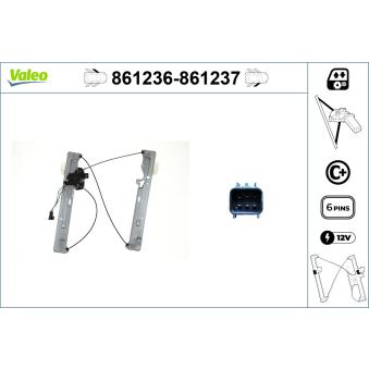 Lève-vitre avant droit VALEO OEM CJ5Z7823200B