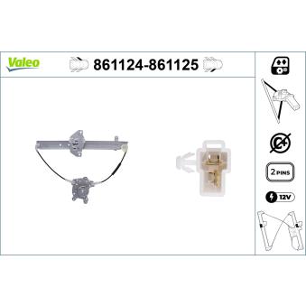 Lève-vitre avant droit VALEO 861125