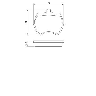 Jeu de 4 plaquettes de frein avant BOSCH 0 986 424 005