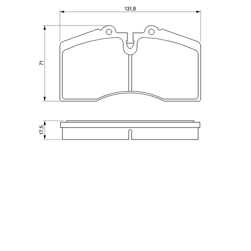 Jeu de 4 plaquettes de frein avant BOSCH 0 986 424 119 - Visuel 1