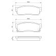 Jeu de 4 plaquettes de frein avant BOSCH [0 986 424 160]