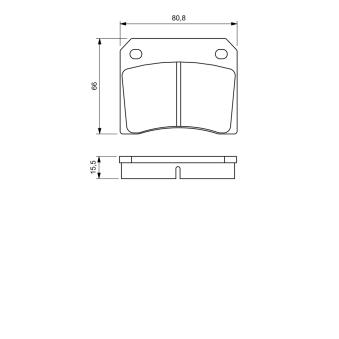 Jeu de 4 plaquettes de frein avant BOSCH 0 986 424 685
