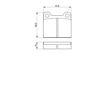 Jeu de 4 plaquettes de frein avant BOSCH 0 986 460 346