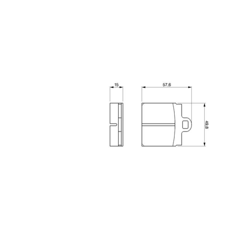 Jeu de 4 plaquettes de frein avant BOSCH 0 986 460 701 - Visuel 1