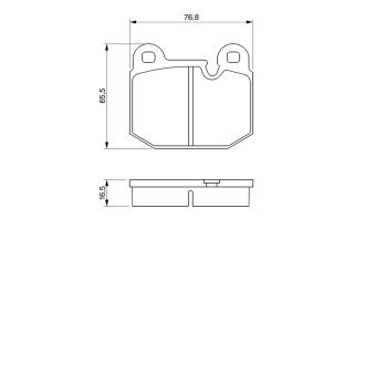 Jeu de 4 plaquettes de frein avant BOSCH 0 986 465 881