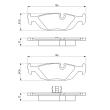 Jeu de 4 plaquettes de frein avant BOSCH [0 986 461 111]