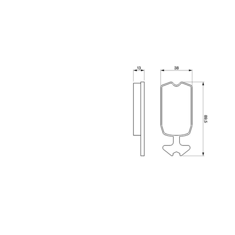 Jeu de 4 plaquettes de frein avant BOSCH 0 986 462 072 - Visuel 1