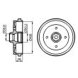 BOSCH 0 986 477 111 - Tambour de frein