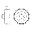 BOSCH 0 986 477 219 - Tambour de frein