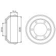 BOSCH 0 986 477 195 - Tambour de frein