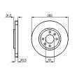 BOSCH 0 986 478 279 - Jeu de 2 disques de frein avant