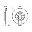 BOSCH 0 986 478 460 - Jeu de 2 disques de frein avant