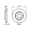 BOSCH 0 986 479 140 - Jeu de 2 disques de frein avant