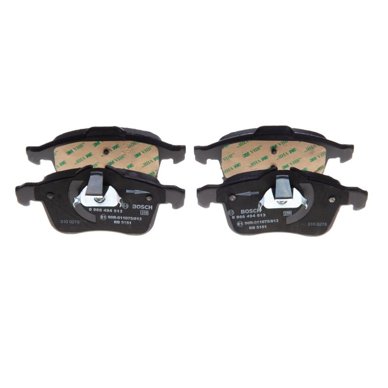 Jeu de 4 plaquettes de frein avant BOSCH 0 986 494 513 - Visuel 1