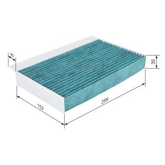Filtre, air de l'habitacle BOSCH OEM 272778970R