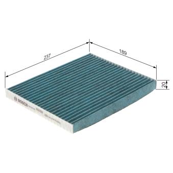 Filtre, air de l'habitacle BOSCH OEM 971330Z000