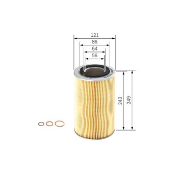 Filtre à huile BOSCH OEM 9975291