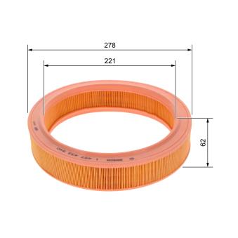 Filtre à air BOSCH [1 457 433 540]