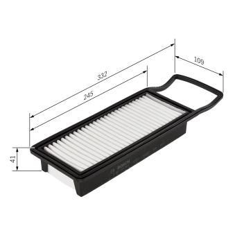 Filtre à air BOSCH OEM 17220PWA003