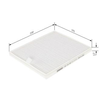 Filtre, air de l'habitacle BOSCH [1 987 432 066]