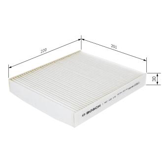 Filtre, air de l'habitacle BOSCH OEM 27891BM400