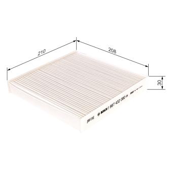 Filtre, air de l'habitacle BOSCH OEM 7701048748