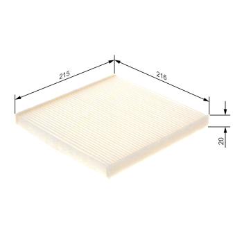 Filtre, air de l'habitacle BOSCH OEM 72880XA00A