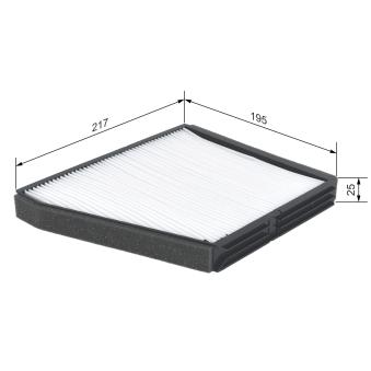 Filtre, air de l'habitacle BOSCH OEM EC96190645