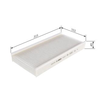 Filtre, air de l'habitacle BOSCH OEM 6441EJ