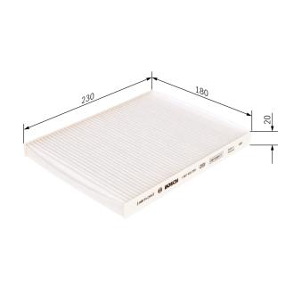 Filtre, air de l'habitacle BOSCH OEM 971331P000