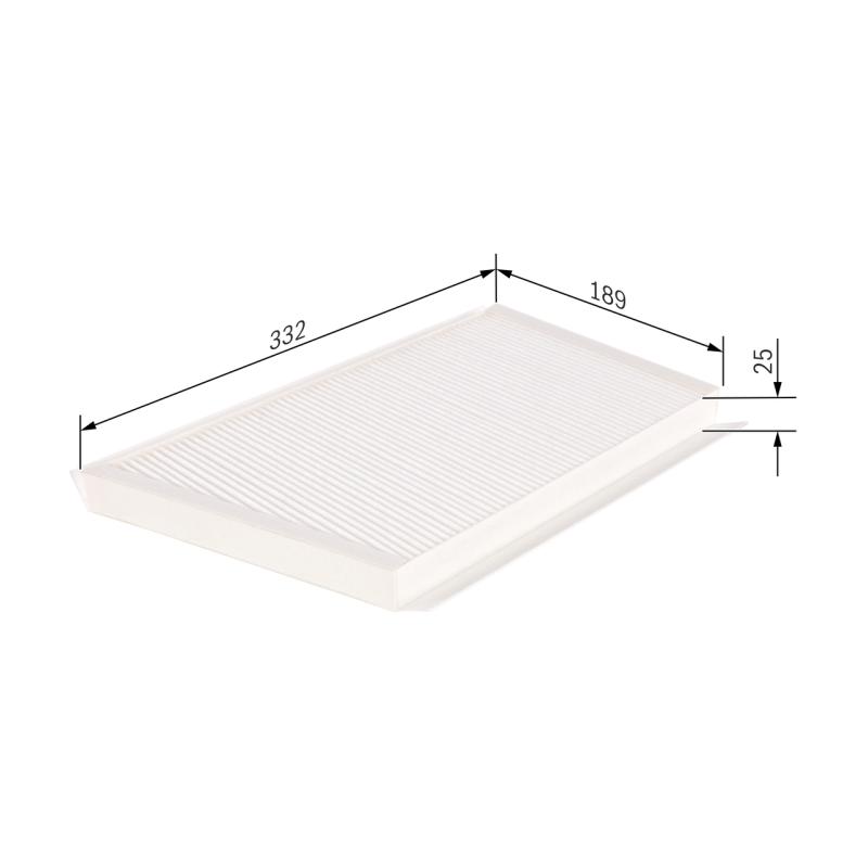 Filtre, air de l'habitacle BOSCH 1 987 432 270 - Visuel 1