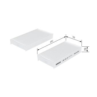 Filtre, air de l'habitacle BOSCH OEM 80291S2H505