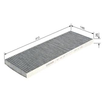 Filtre, air de l'habitacle BOSCH OEM 90541317