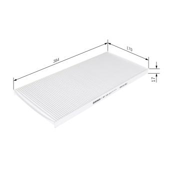 Filtre, air de l'habitacle BOSCH 1 987 432 014 pour FIAT TEMPRA 2.0 i 4x4 - 113cv